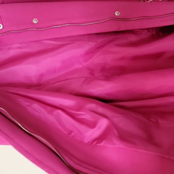 INC Coat Jacket w/Stand Collar Zip/Snap Flap Close Pink size XXL NWT - Picture 8 of 16